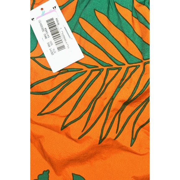 NWT Polo Ralph Lauren Bright Orange/Green‎ Hawaiin Floral Men's Large Swimtrunks - Picture 4 of 10
